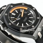 Replica Audemars Piguet Royal Oak Offshore Diver 15707 Zf Black Ceramic Black & Orange Dial Swiss 3120 (5)