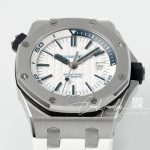 Replica Audemars Piguet Royal Oak Offshore Diver 15710 Apsf Ss White Dial Swiss 3120 (4)