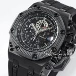 Replica Audemars Piguet Royal Oak Offshore Survivor 26165io.oo.a002ca.01 Aps Factory V5 Titanium Black Dial Swiss 7750 (3)