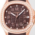 Replica Patek Philippe Aquanaut 5268 Ppf Brown Dial Diamond Brown Strap Swiss 324 Sc (5)