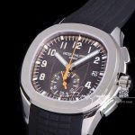 Replica Patek Philippe Aquanaut 5968 Omf Ss Brown Dial Black Strap Swiss Ch 28 520 (3)