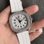 Replica Patek Philippe Aquanaut Luce Ladies 5067a 024 Ppf Ss & Diamonds White Dial Swiss E23 250sc (3)