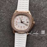 Replica Patek Philippe Aquanaut Luce Ladies 5067a Ppf Rg & Diamonds White Dial Swiss E23 250sc (6)