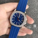 Replica Patek Philippe Aquanaut Luce Lady 5067a Ppf Ss & Diamond Blue Dial Red Hand Swiss Ronda Quartz (2)