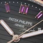 Replica Patek Philippe Nautilus 5711 Grf Rg Black Dial Purple Diamond Bezel Swiss 324 Sc (5)