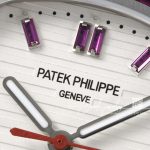 Replica Patek Philippe Nautilus 5711 Grf Ss White Dial Purple Diamond Bezel Swiss 324 Sc (5)