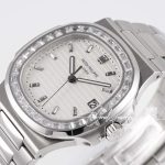 Replica Patek Philippe Nautilus 5711 Ppf V4 Ss & Diamond White Dial Swiss 324sc (3)