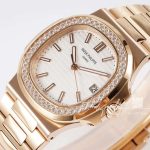 Replica Patek Philippe Nautilus 57111a Ppf V4 Rg & Diamond White Dial Swiss 324sc (5)