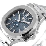 Replica Patek Philippe Nautilus Annual Calendar Moonphase 57261a Ppf Ss Gray Dial Swiss 324 (5)