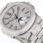 Replica Patek Philippe Nautilus Anual Calendar 5726 R8f Ss & Diamonds Diamond Dial Swiss 324s (5)