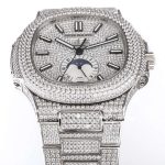 Replica Patek Philippe Nautilus Anual Calendar 5726 R8f Ss & Diamonds Diamond Dial Swiss 324s (6)