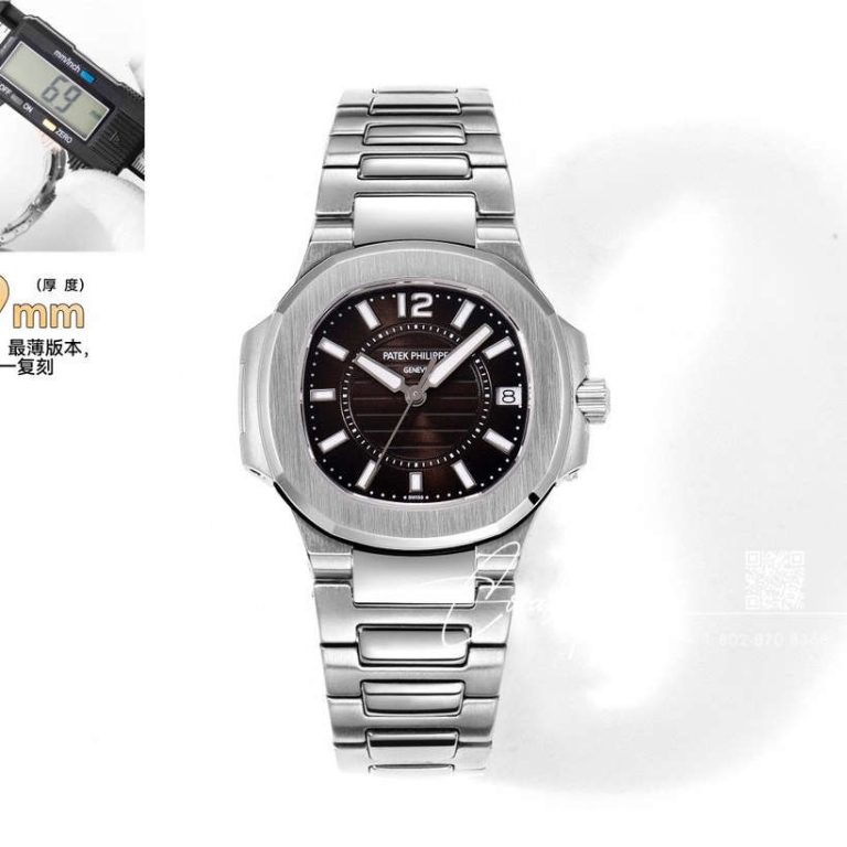 Replica Patek Philippe Nautilus Ladies 70101g 001 Grf Ss & Black Dial Swiss Quartz E23 250 S C (1)