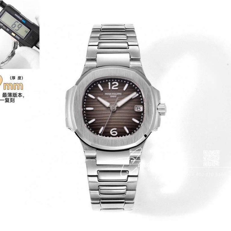 Replica Patek Philippe Nautilus Ladies 70101g 001 Grf Ss & Gray Dial Swiss Quartz E23 250 S C (1)