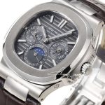 Replica Patek Philippe Nautilus Perpetual Calendar 5740 Ppf Ss Gray Dial Swiss 240 Ps (4)