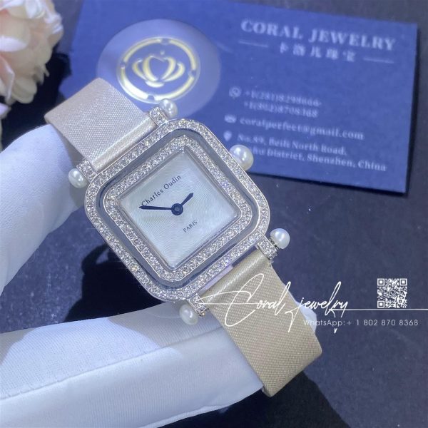 Charles Oudin Pansy Miroir Pearls Watch (1)