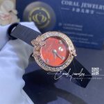 Chaumet Hortensia Eden Watch Small Model Rose Gold Diamonds Carnelian Coral (1)