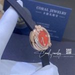 Chaumet Hortensia Eden Watch Small Model Rose Gold Diamonds Carnelian Coral (3)