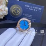 Chaumet Hortensia Eden Watch Small Model Rose Gold Diamonds Turquoise Coral (1)