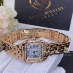 Cartier Panthere De Cartier Watchsmall Model Quartz Movement Rose Gold Diamonds Coral (4)