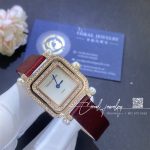 Charles Oudin Pansy Miroir Pearls Rose Gold Watch Coral (1)