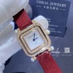 Charles Oudin Pansy Miroir Pearls Rose Gold Watch Coral (6)