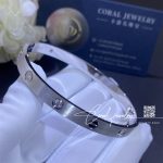 Cartier Love Bracelet Classic Model Brushed 4 Diamonds B6080217 Coral (6)