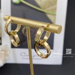 Cartier love yellow gold earrings b8301499 coral (3)