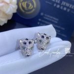 Cartier panthere de cartier stud earrings white gold n8515269 coral (2)