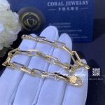 Cartier santos de cartier bracelet yellow gold b6021300 coral (3)