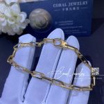 Cartier santos de cartier bracelet yellow gold b6021300 coral (10)