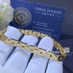 Cartier yellow gold maillon panthere bracelet b6065417 coral (2)