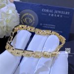Cartier yellow gold maillon panthere bracelet b6065417 coral (4)