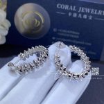Cartier clash de cartier earrings small model white gold coral (3)