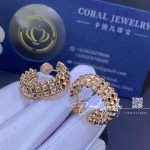 Cartier clash de cartier hoop earrings double row b8301478 coral (5)