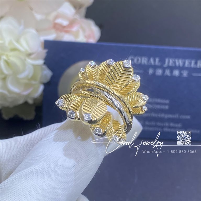 Cartier grain de cafe ring diamonds n4804800 coral (1)