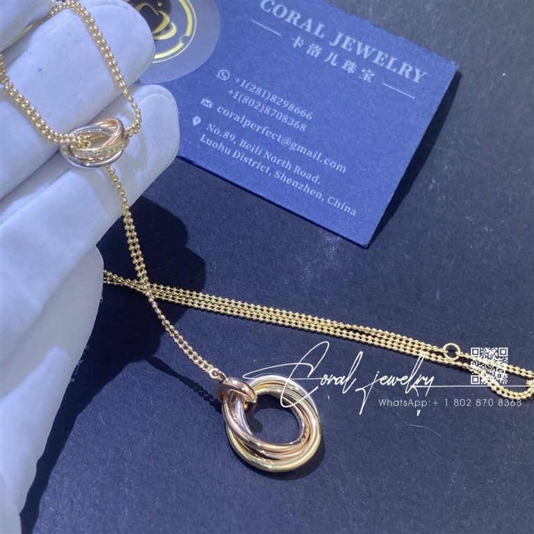 Cartier trinity necklace diamonds b7224811 coral (1)