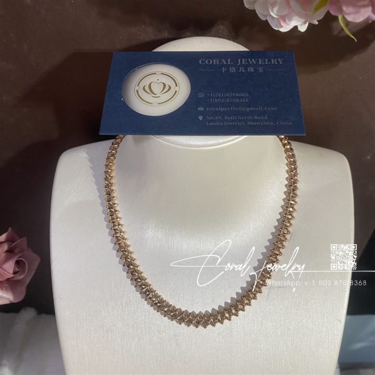 Clash de cartier necklace flexible medium model rose gold n7424407 custom jewelry (1)