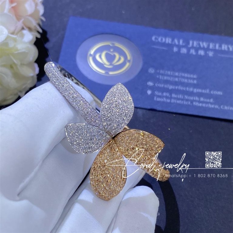 Pasquale bruni giardini segreti bracelet in 18k white and rose gold coral (3)
