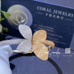 Pasquale bruni giardini segreti bracelet in 18k white and rose gold coral (8)