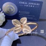 Pasquale bruni giardini segreti flower bracelet in 18k rose gold with white diamonds coral (3)