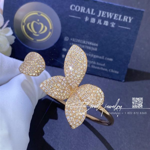 Pasquale bruni giardini flower bracelet in 18k rose gold coral (2)