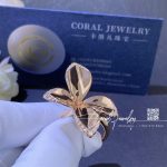 Pasquale bruni giardini segreti ring in 18k rose gold and daimons coral (3)