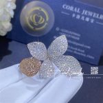 Pasquale bruni giardini segreti flower ring with diamonds 18k rose gold and white gold (4)