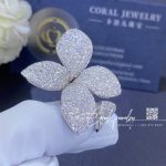 Pasquale bruni giardini segreti ring five leaves medium flower ring coral (5)